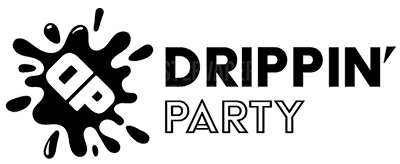 Logo Drippin Party black and White